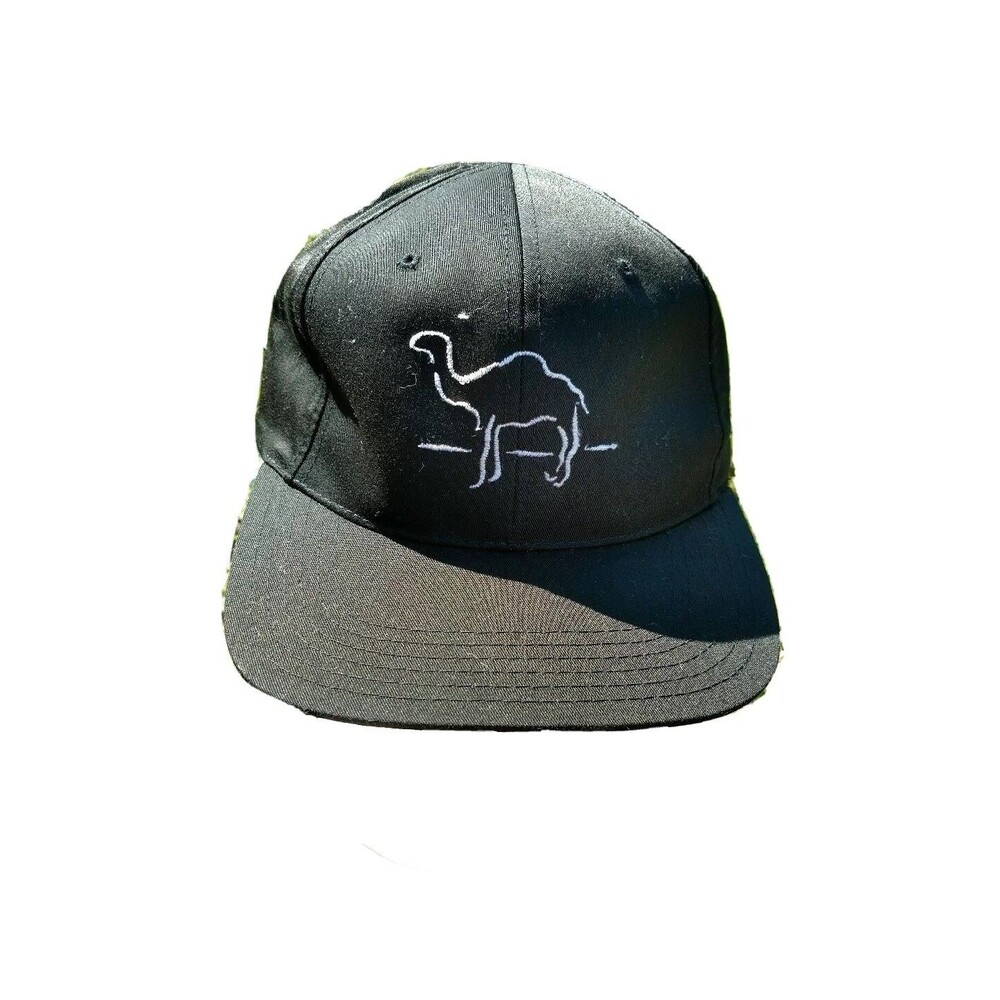 Vintage Camel Joe Camel Cigarettes Snapback Hat Black White Embroidered One Size